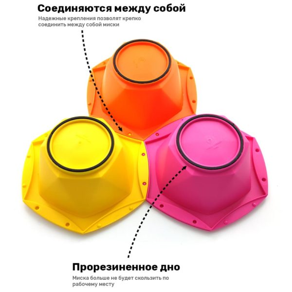 Соединяющиеся миски для смешивания краски Kitmix (7 штук)